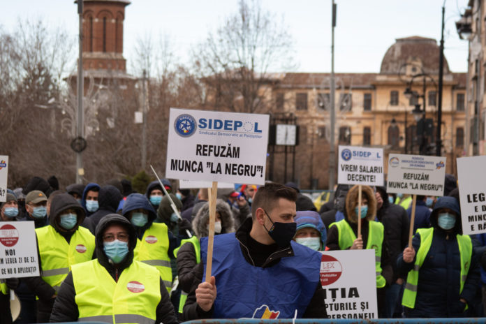 politisti, protest, dolj