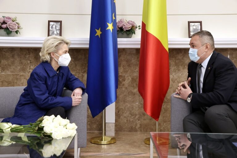Premierul Nicolae Ciucă, intalnire cu Președinta Comisiei Europene, doamna Ursula von der Leyen