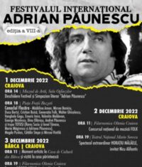 Festivalul Adrian Păunescu, de Ziua Națională, la Craiova Cei mai îndrăgiți artiști folk urcă pe scena din Centrul Vechi