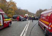 Dolj: Accident grav pe DN 56, între localitățile Podari și Radovan