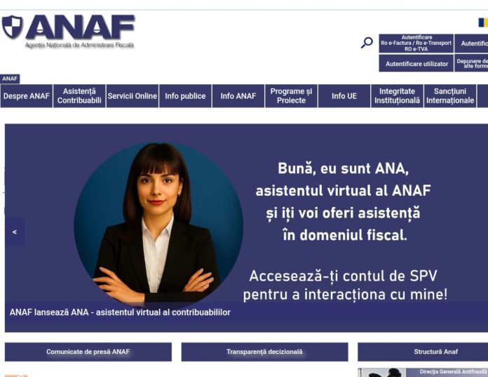 ANAF lansează „ANA”