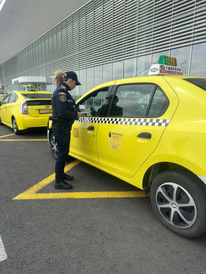 Controale în zona Aeroportului Craiova: amenzi de peste 7.000 de lei și vehicule scoase din circulație