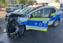 rmărire în Craiova: șofer fugar, oprit după ce a lovit o autospecială de poliție