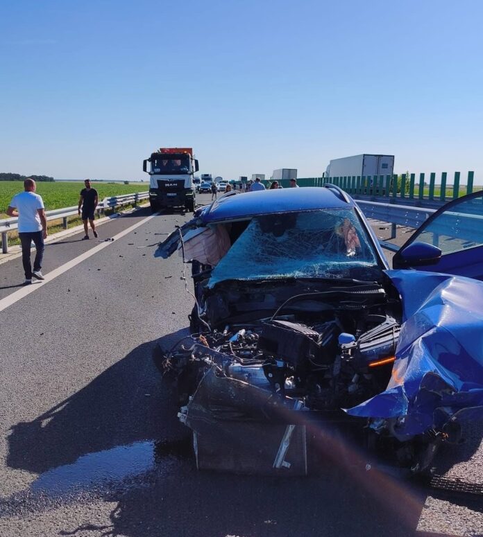 Accident rutier pe DEx Craiova-Pitești