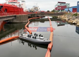 Dronă marină descoperită în Portul Constanța. Dispozitivul a explodat
