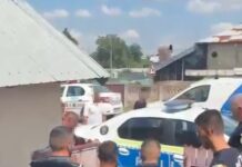 A bătut un bărbat și pe fiul acestuia de 16 ani. Suspect reținut de polițiști