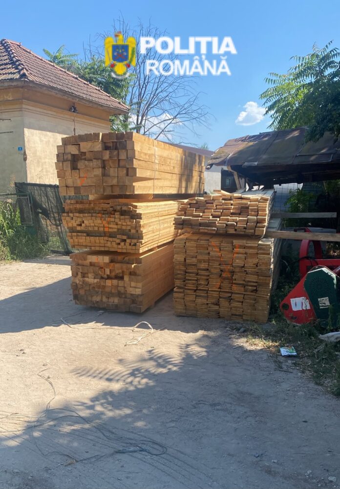 1 Polițiștii din Dolj au confiscat aproape 63 de metri cubi de cherestea