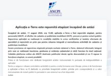 Aplicația e-Terra și-a reluat activitatea