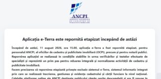Aplicația e-Terra și-a reluat activitatea