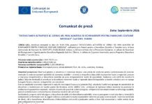 Comunicat de presă:”DEZVOLTAREA ACTIVITĂȚII SC 1ZERO1 SRL PRIN ACHIZIȚIA DE ECHIPAMENTE PENTRU FABRICARE COSTUME MEDICALE” Cod SMIS: 354003